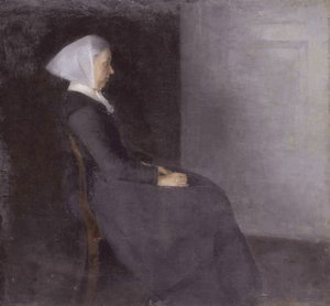 Onbekend schilderij door Vilhelm Hammershi